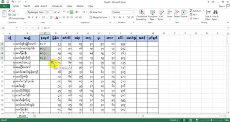Image result for Excel Lessons Myanmar