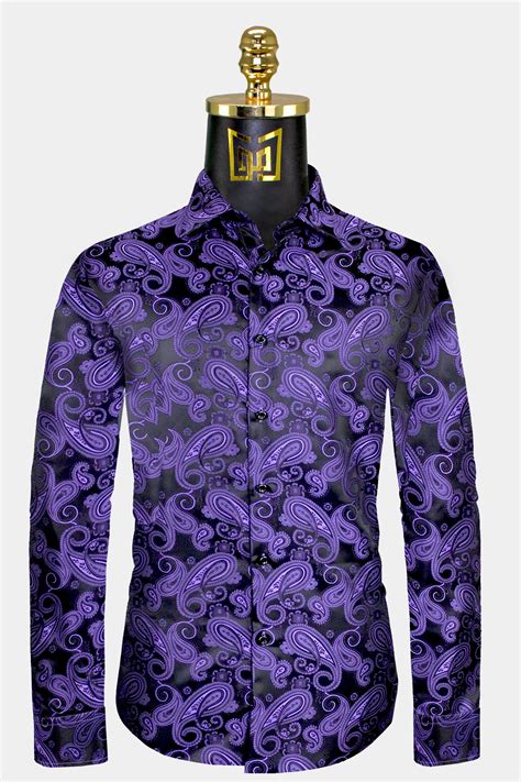 Mens Black And Purple Dress Shirt at Zac Harry blog