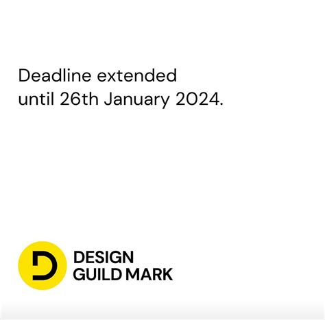 Natasha Marshall on LinkedIn: Due to a high demand in applications, The Design Guild Mark have ...