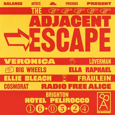 Balance Artists & Friends at The Adjacent Escape, HOTEL PELIROCCO ...