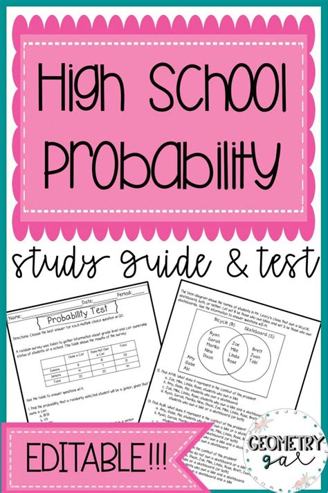 Image result for Probability Study Guide