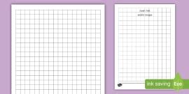 1cm Grid Paper Template | Twinkl