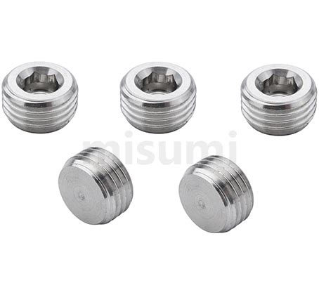Screw-In Plugs Stainless Steel, Male Threaded, Hex Socket | MISUMI ...