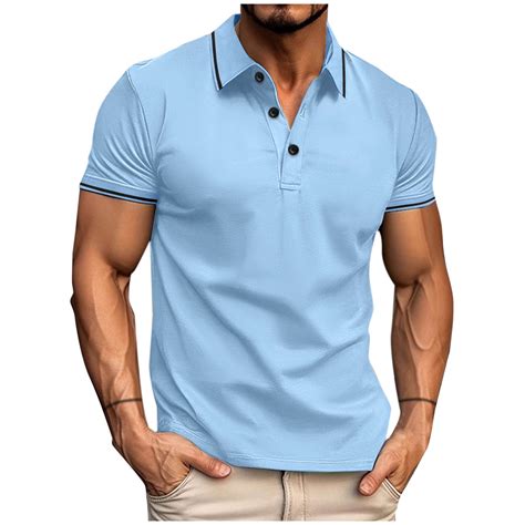 FAIWAD Mens Summer Dress Shirts Short Sleeve Collared Slim Business ...