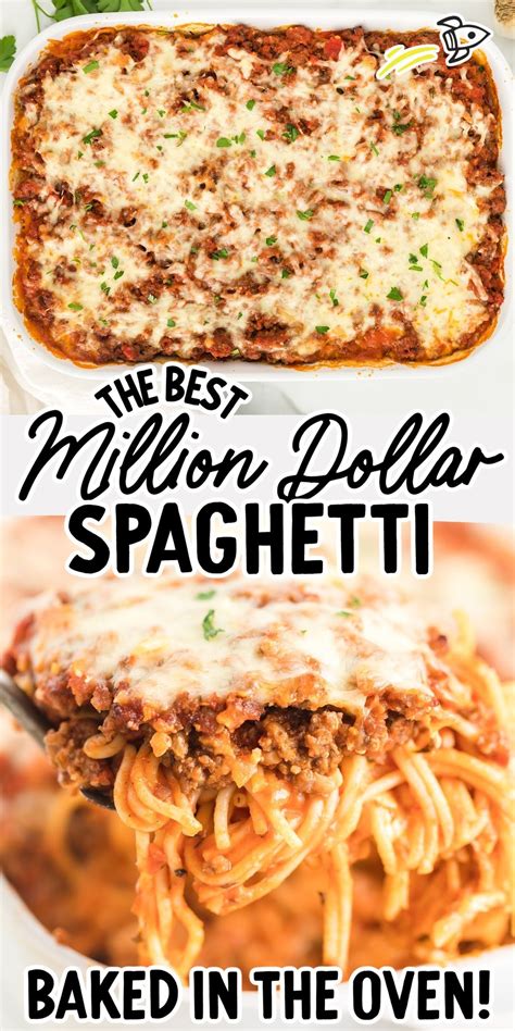 Million Dollar Spaghetti | Pasta dinner recipes, Spaghetti recipes easy ...