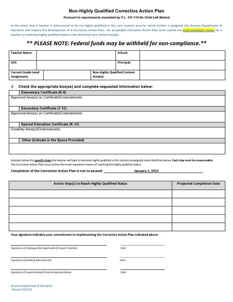 How To Write A Corrective Action Plan For Employees - Infoupdate.org