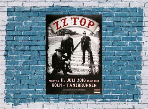 ZZ Top - Live On Stage , Köln 2016 - Konzertplakat, £ 20.12