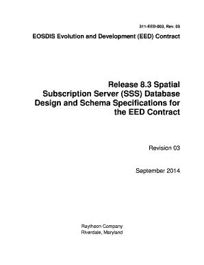 Fillable Online edhs1 gsfc nasa SDS Outline - edhs1 gsfc nasa Fax Email ...