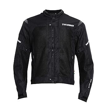 TVS Racing Riding Jacket for Men-High Abrasion 600D Polyester, CE Level ...