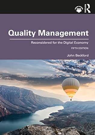 Quality Management: Reconsidered for the Digital Economy eBook ...