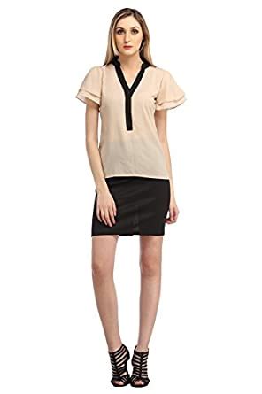 Buy Cation Beautifull Party & Casual Wear Short Sleeves V Neckregular ...