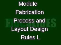 Image result for Module Fabrication Layout
