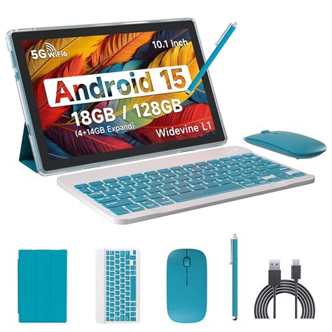 IWEGGO 15 Android Tablet, 10 18GB RAM + 128GB ROM/2TB Expandable Tablet ...