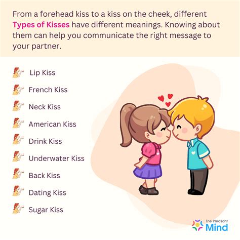60 Types of Kisses & Their Meanings [And How To Do Them!] | Types of ...
