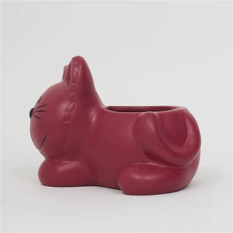 Buy Gloria Ceramic Lazy Cat Planter from Home Centre at just INR 249.0