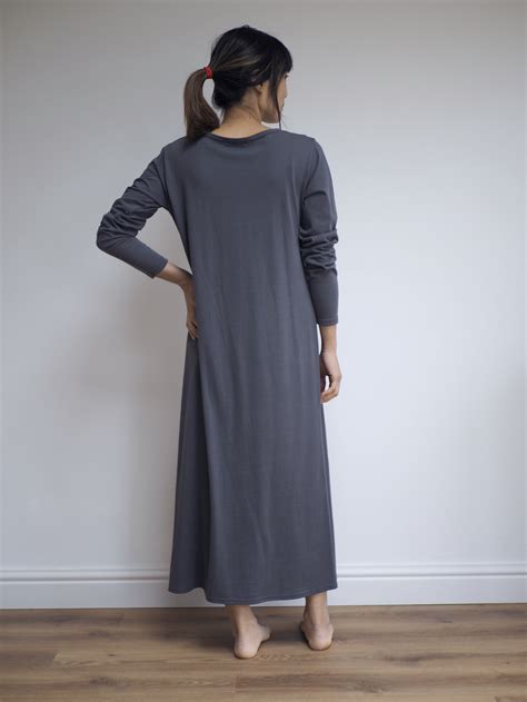 Chandra Organic Long Sleeve Nightie — Noctu