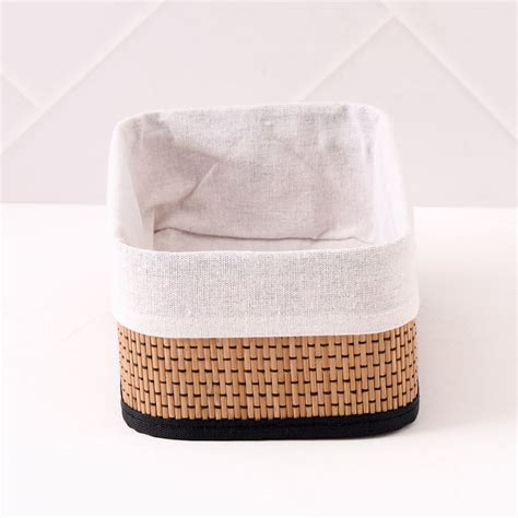 Buy Wilton Macy Bamboo Collapsible Storage Basket from Home Centre at ...