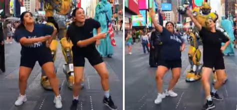 Women Dancers Perform Bhangra At Times Square With 'Bumblebee'