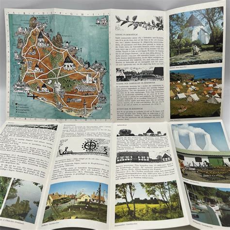 1964 BORNHOLM Ronne Denmark Danmark Tour Tourist Cruise Ship Guide & Maps - Cyber Dutchman