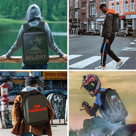 Premium Backpack with LED Display - Stay Connected, Stay Trendy – Cots ...