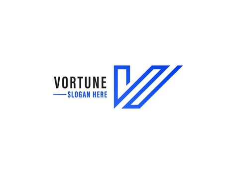 Simple letter V outline logo design 11849323 Vector Art at Vecteezy