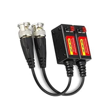 Evertech 1 PAIR (2 PCS) Port Passive transceiver Video Balun compact ...
