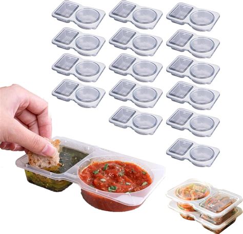 Amazon.com: Blushtier 100 Pcs 4 oz Snack Containers Clear Disposable 2 ...