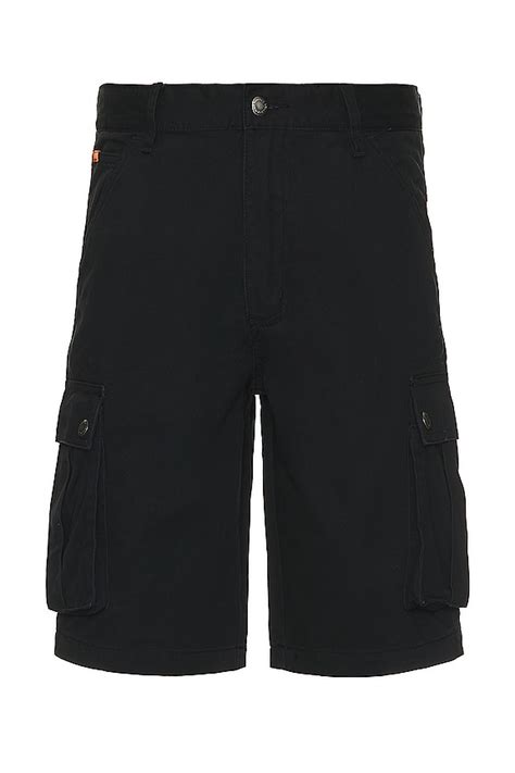 Deus Ex Machina Records Cargo Short in Black | REVOLVE