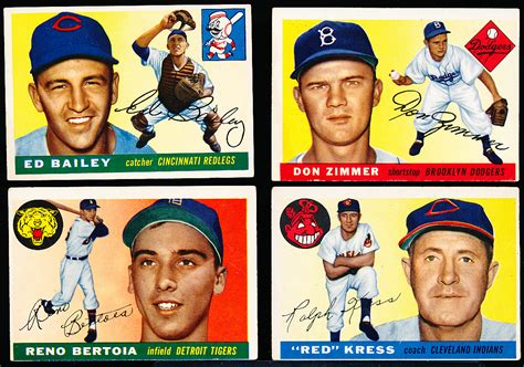 Lot Detail - 1955 Topps Bb- 4 Diff
