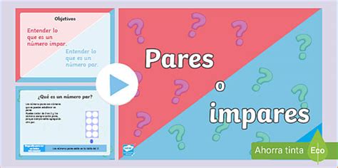 PowerPoint: Números pares e impares