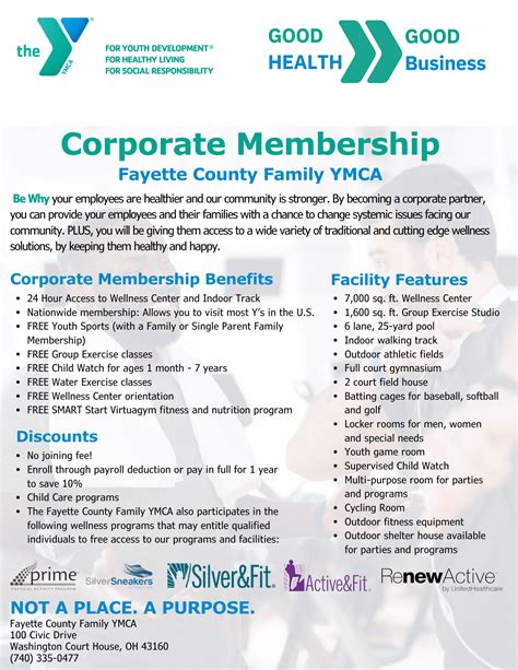 Corporate Membership - Fayette County Family YMCA
