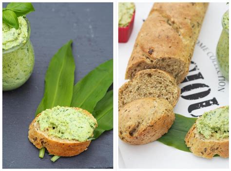 Trilogie vom Bärlauch: Baguette, Butter & Aufstrich - Wiewowasistgut
