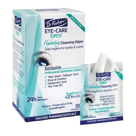 Buy Dr. Fischer Eyelid Wipes for Clear Eyes. Everyday Eye Wipes for Dry ...
