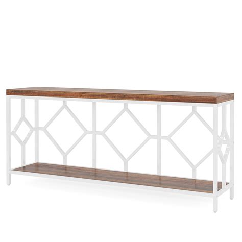 Tribesigns Console Table, 71" Extra Long Sofa Table with Open Shelf