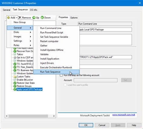 Image result for MDT Run PowerShell Script
