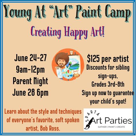 Summer Paint Camp- Creating Happy Art, Trojan Village Shopping Center ...