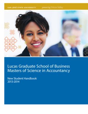 Fillable Online sjsu MSA-2013-2014 cohort.indd - San Jose State ...