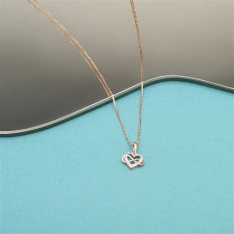 Buy Heart Design Diamond Pendant OPD24G01-D900X0C Online at ORRA.