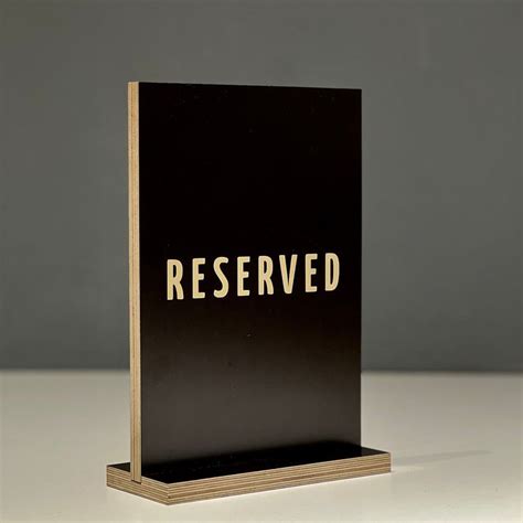 Restaurant Reserved Table Sign 的图像结果