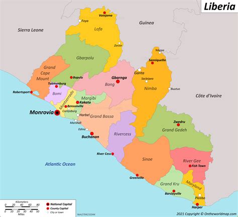 Liberia Map | Detailed Maps of Republic of Liberia