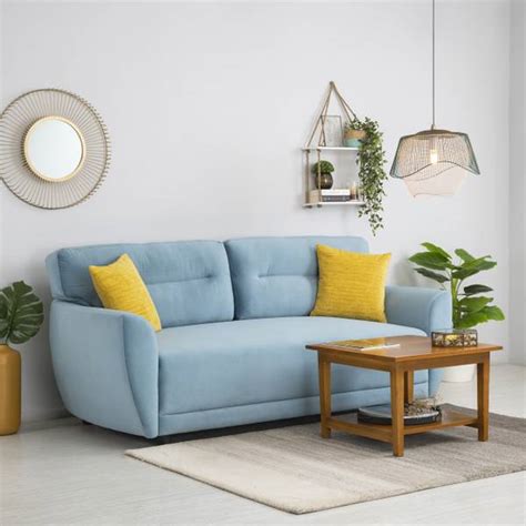 FURLENCO Elvis Brand New Fabric 3 Seater Sofa - Price History
