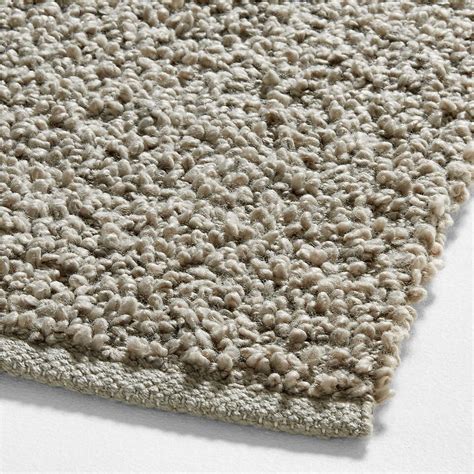 Lille Solid Bouclé Grey Area Rug 274x365cm | Crate and Barrel UAE