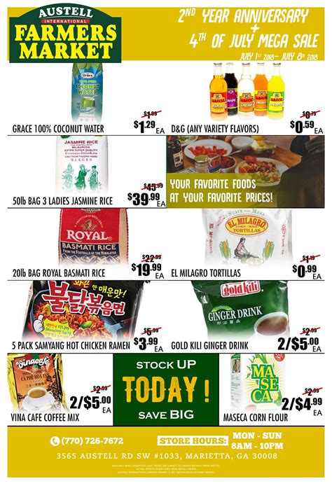 AUSTELL INTERNATIONAL FARMERS MARKET LLC. - Marietta GA - Hours ...