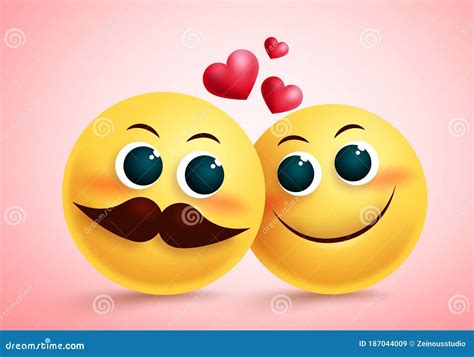 Set Of Cute Emojis Illustration Royalty-Free Cartoon | CartoonDealer.com #159140606