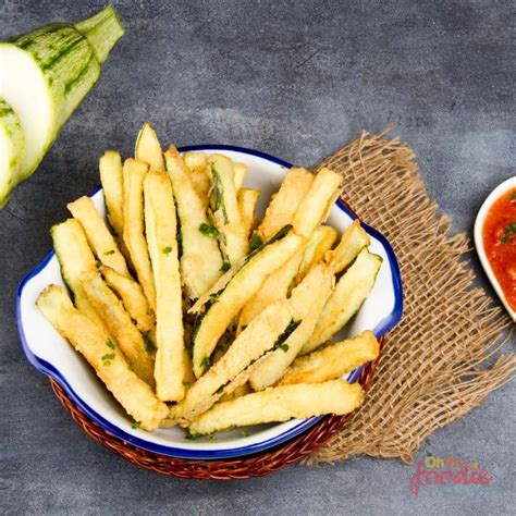 Keto Fried Zucchini - Oh So Foodie