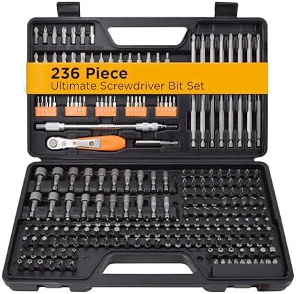 208 Piece Ultimate Screwdriver Bit Set, High Grade Carbon Steel ...