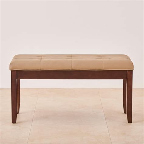 Buy Oxville Faux Leather Dining Bench - Brown from Home Centre at just ...