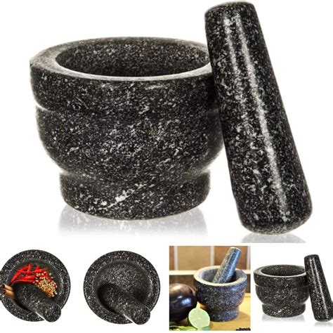 Solid Durable Granite Pestle Mortar Set