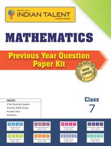 Indian Talent Mathematics Previous Year Question Paper Class 7: Buy ...