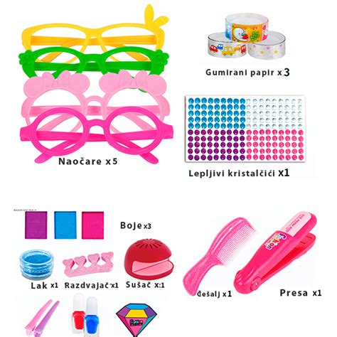 Set za šminkanje sa naočarima i dodacima Girls Creator 008133 | Volim ...